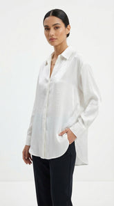 BLUSA ORGANZA BLANCA