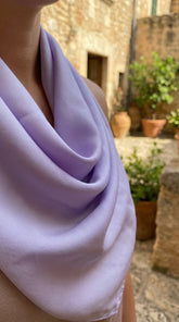 PAÑUELO SEDA LAVANDA