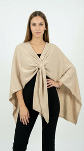 RUANA NUDO BEIGE