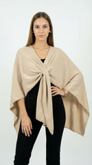 RUANA NUDO BEIGE