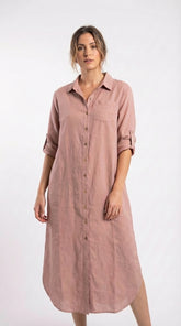 VESTIDO - TAPADO GAMUZA ROSA SUAVE