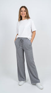PANTALÓN TEJIDO GRIS