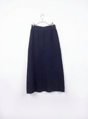 FALDA BASICA TEJIDA AZUL