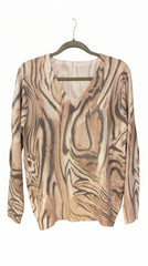 SUETER PINTADO CEBRA CAMEL