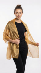CHAL ORGANZA DORADO