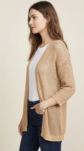CARDIGAN PUNTOS BEIGE