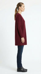SUÉTER OVERSIZE CUELLO V BURDEO