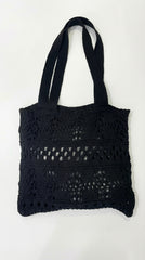 CARTERA CROCHET NEGRA