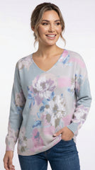 SUETER PINTADO FLORES PERLA
