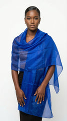 CHAL ORGANZA AZUL