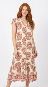 VESTIDO MARINO ROSADO