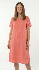 VESTIDO BASICO CORAL