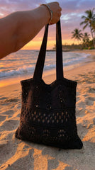 CARTERA CROCHET NEGRA