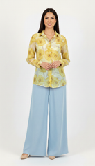 BLUSA DE GASA AMARILLA