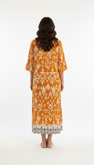 VESTIDO CAMISERO NARANJA