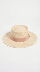 SOMBRERO FIBRA NATURAL CINTA BEIGE