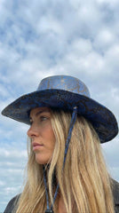 SOMBRERO SERPIENTE AZUL