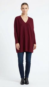 SUÉTER OVERSIZE CUELLO V BURDEO
