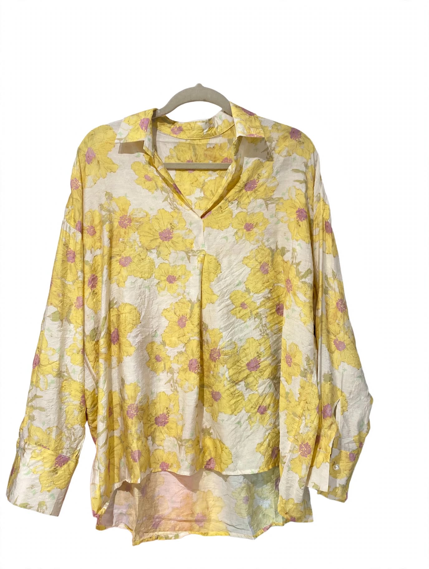 Bluson Amarillo Flores