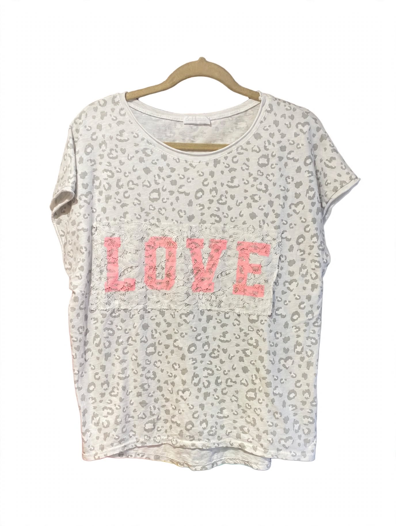 POLERA ITALIANA ANIMAL PRINT BLANCA