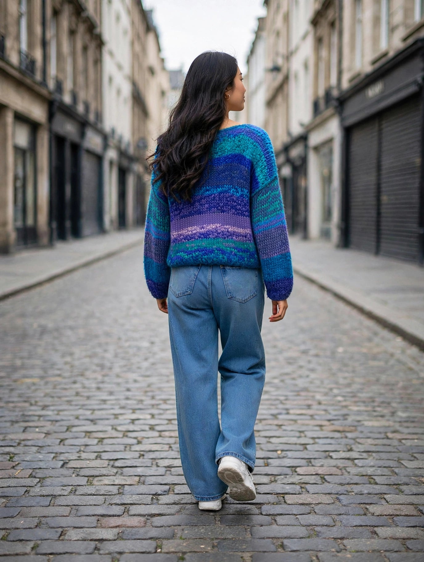 SUETER TEJIDO A MANO TURQUESAS,AZULES,LILAS