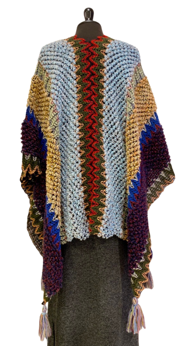 RUANA BOHO CELESTES, BEIGES