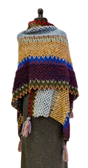 RUANA BOHO CELESTES, BEIGES