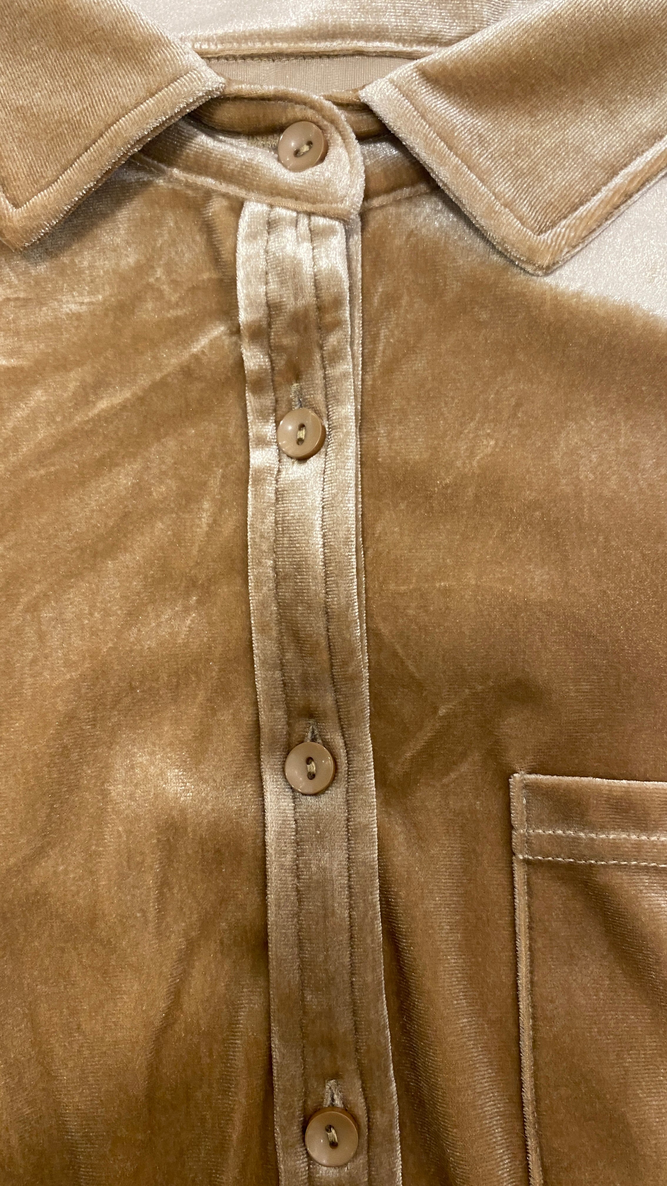 BLUSA VELVET BEIGE