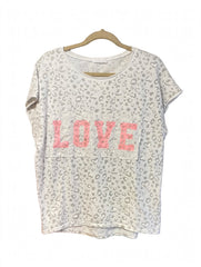 POLERA ITALIANA ANIMAL PRINT BLANCA