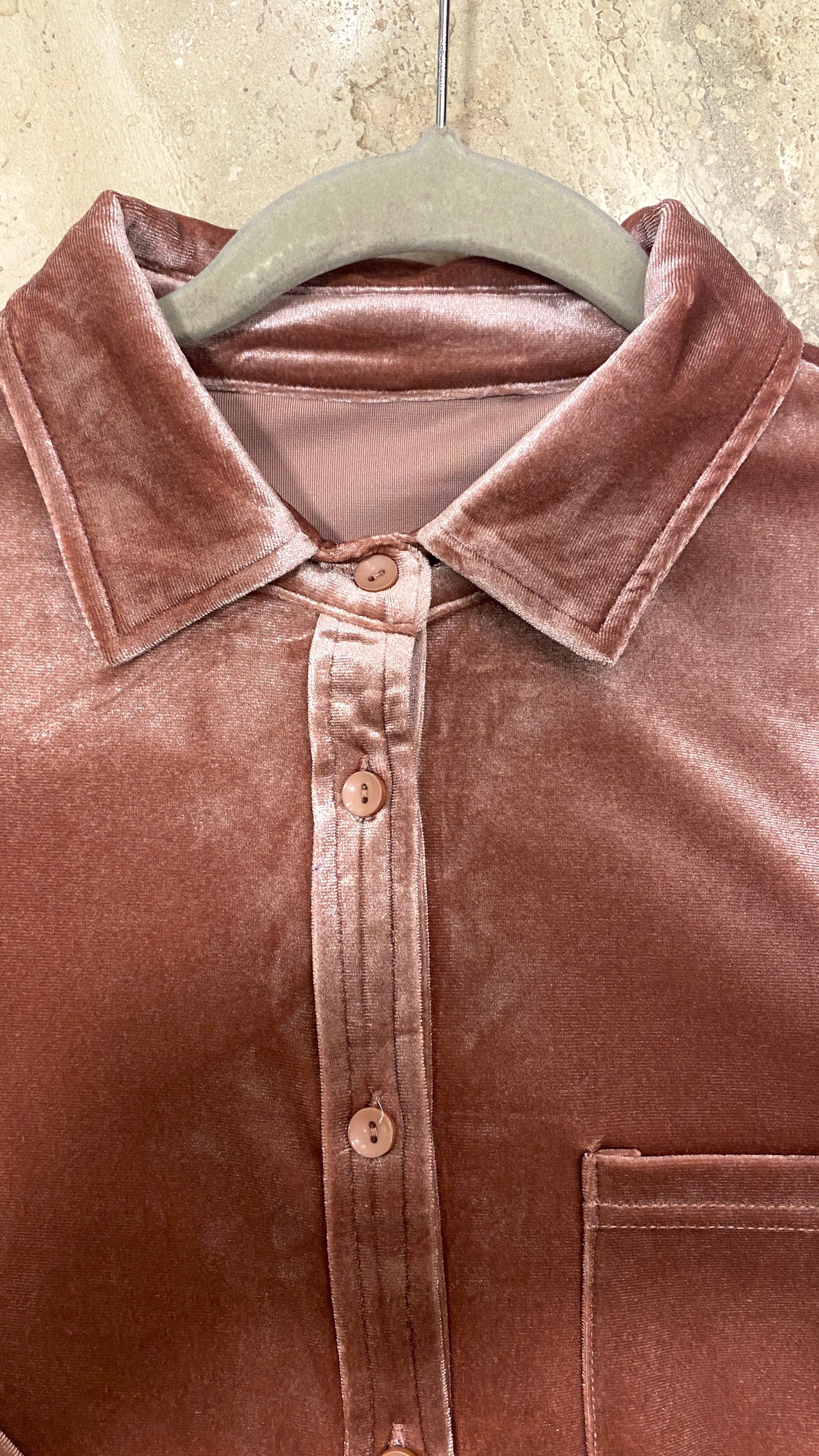BLUSA VELVET ROSA