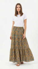 FALDA SEDA BEIGE