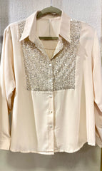 BLUSA ROMANTICA BRILLOS BUENOS AIRES