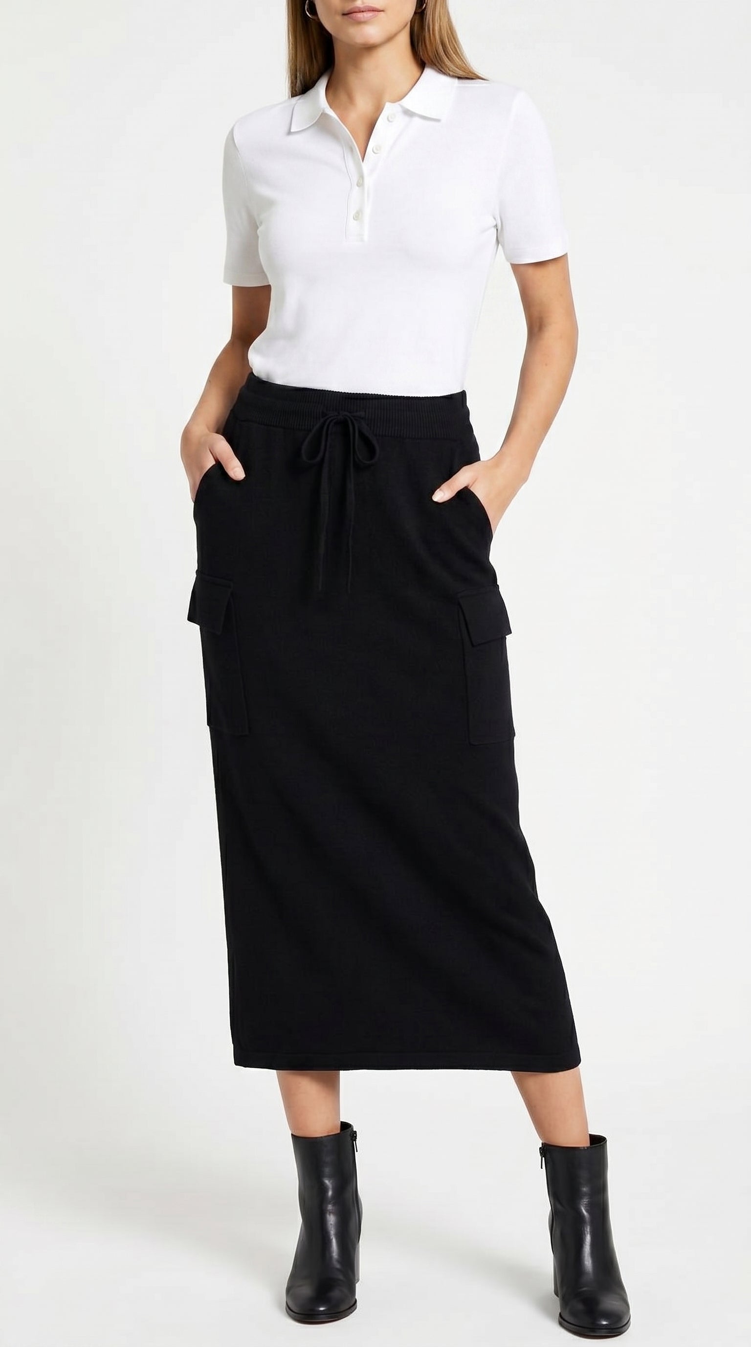 FALDA TEJIDA SPORT NEGRA