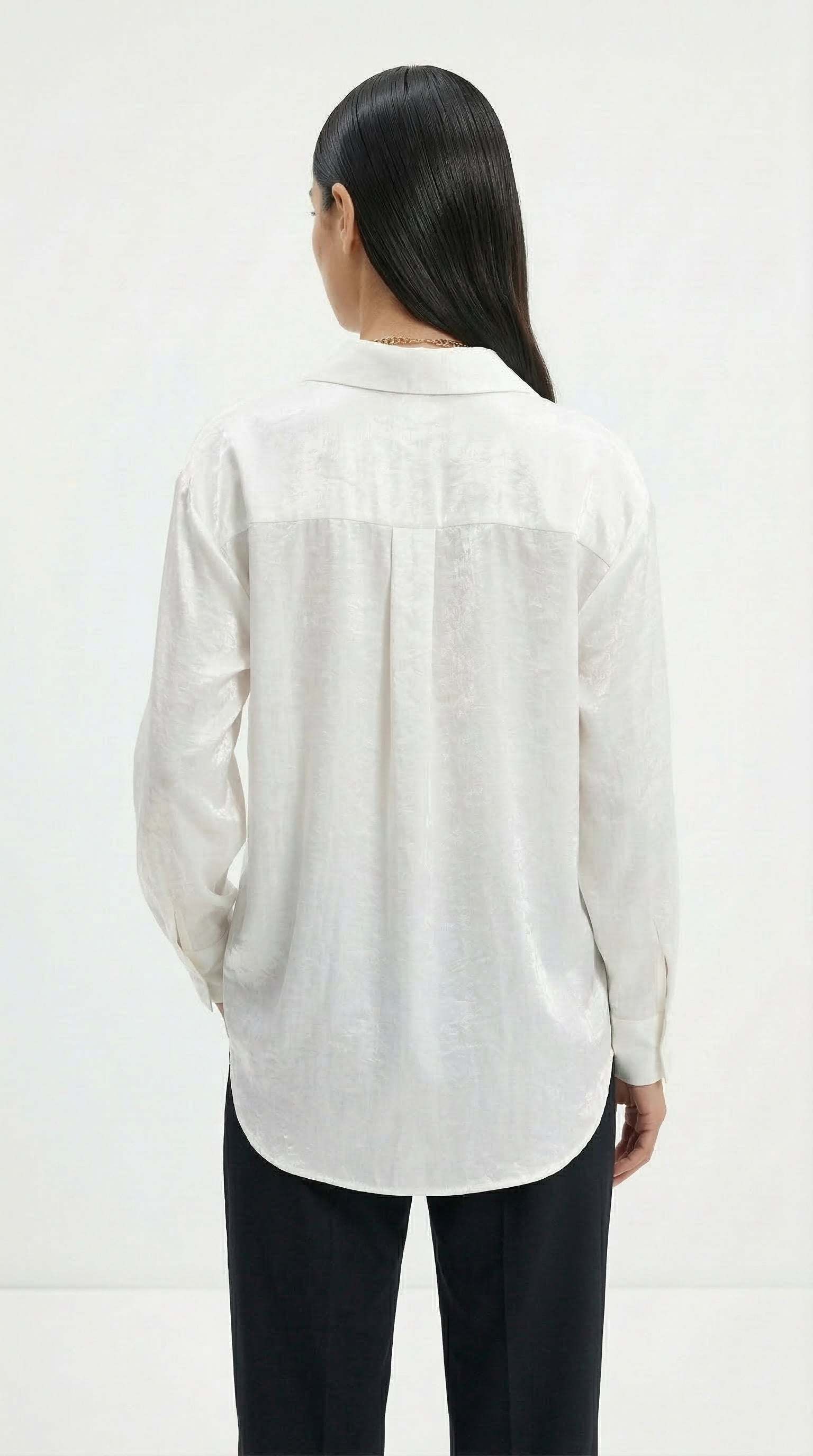BLUSA ORGANZA BLANCA