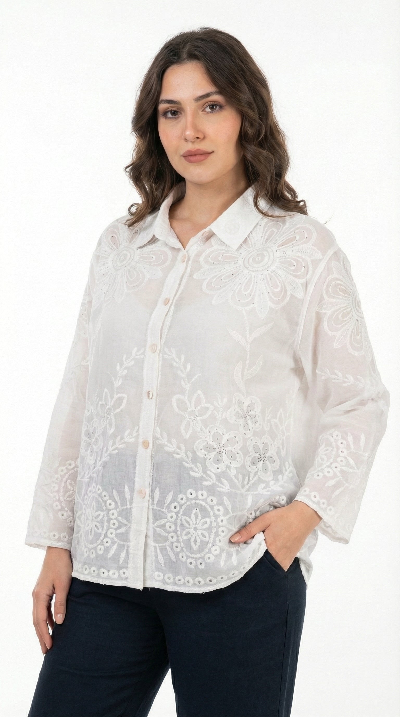 BLUSA ROMANTICA FLORAL BUENOS AIRES