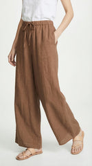 PANTALON PALAZZO CAFÉ TABACO