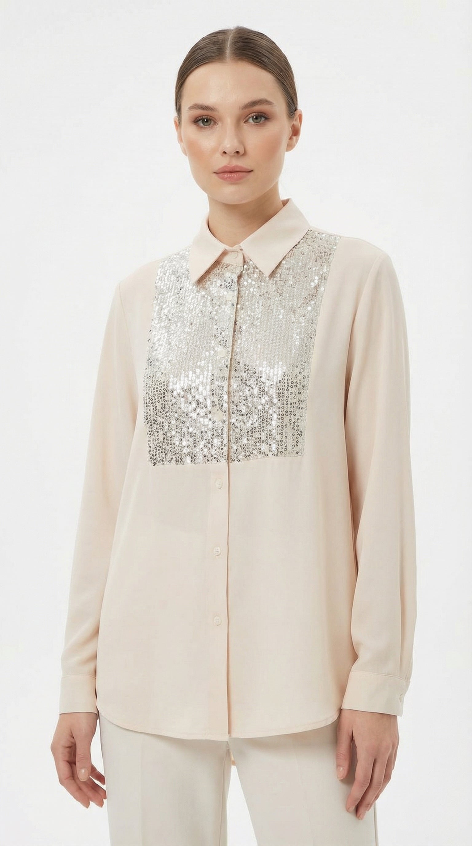 BLUSA ROMANTICA BRILLOS BUENOS AIRES