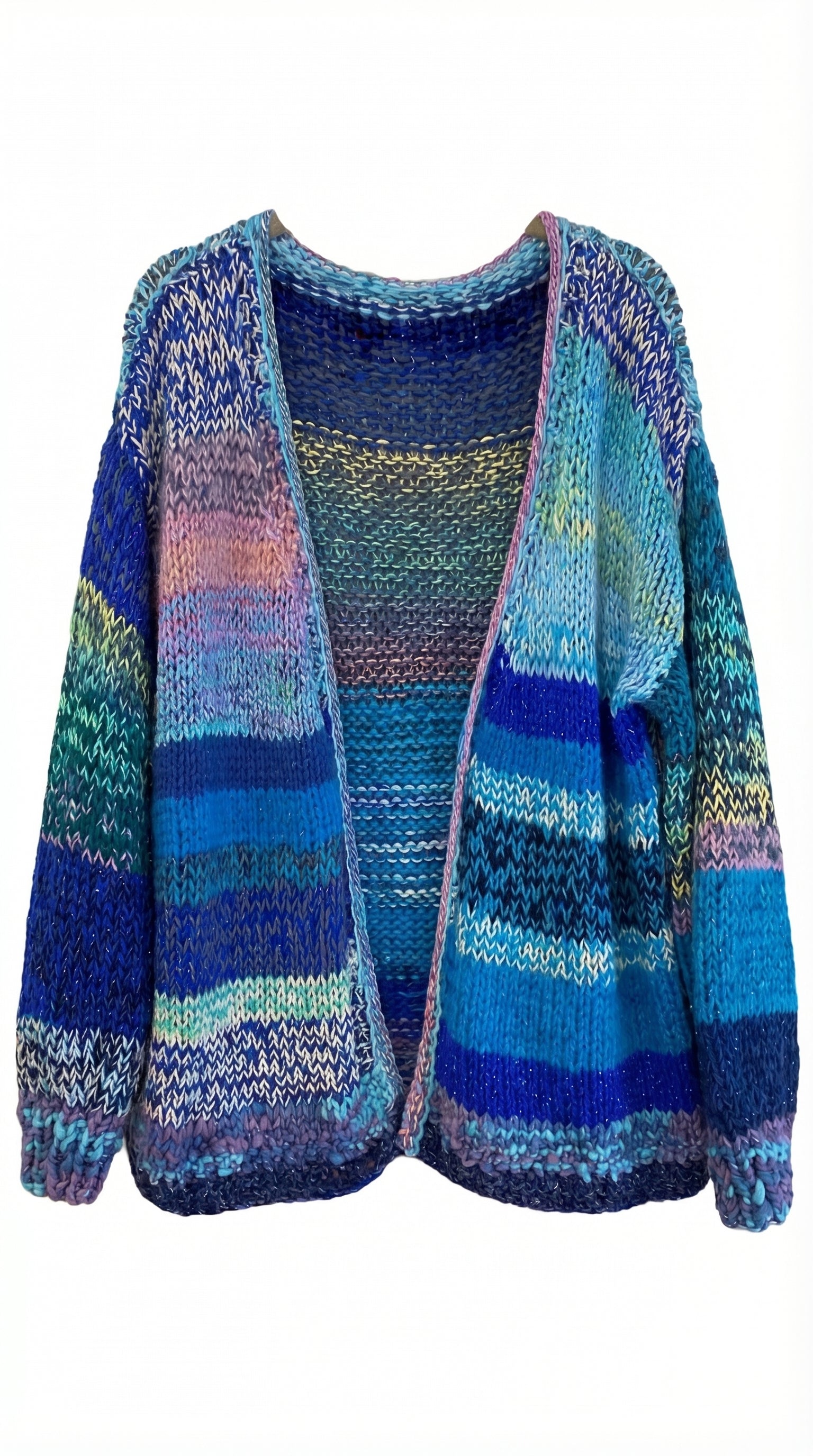 CARDIGAN AZULES TEJIDO DE KARLA