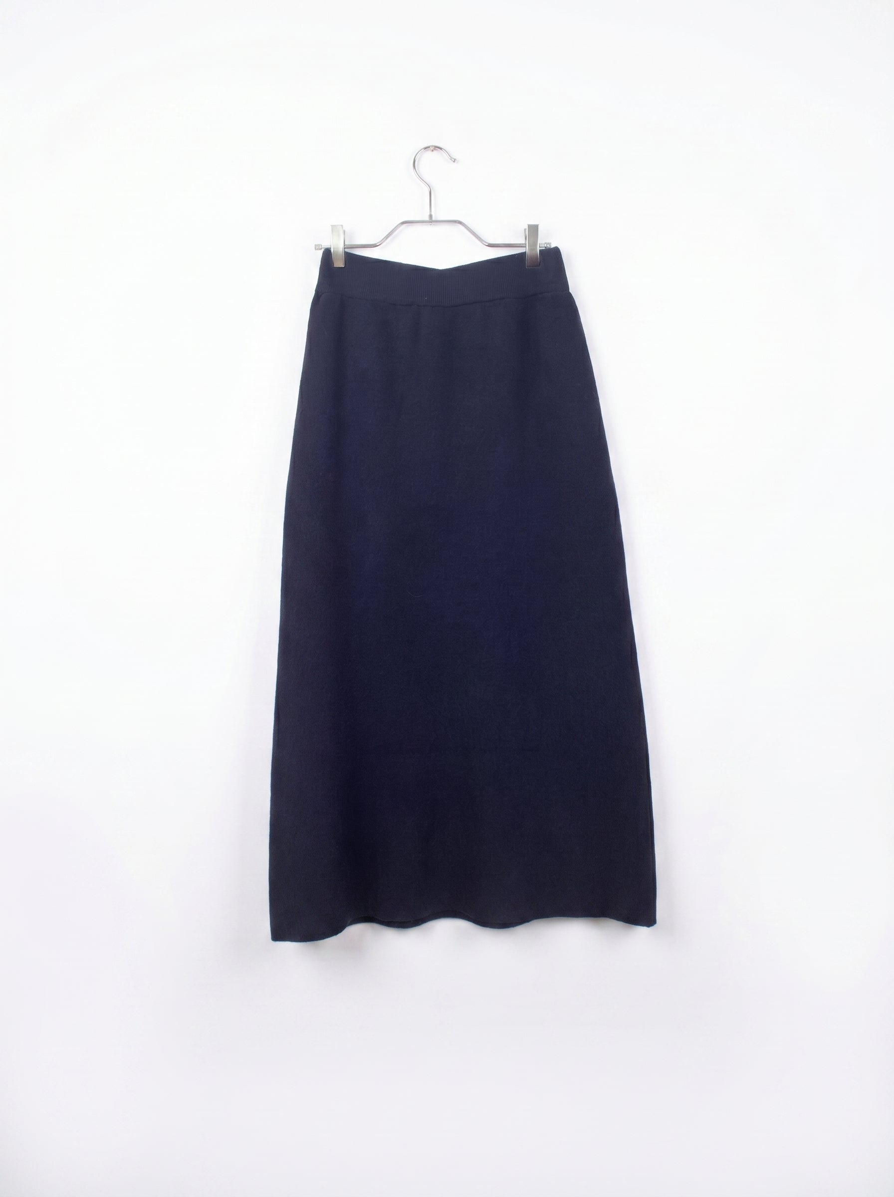 FALDA BASICA TEJIDA AZUL