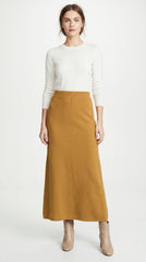 FALDA BASICA TEJIDA CAMEL
