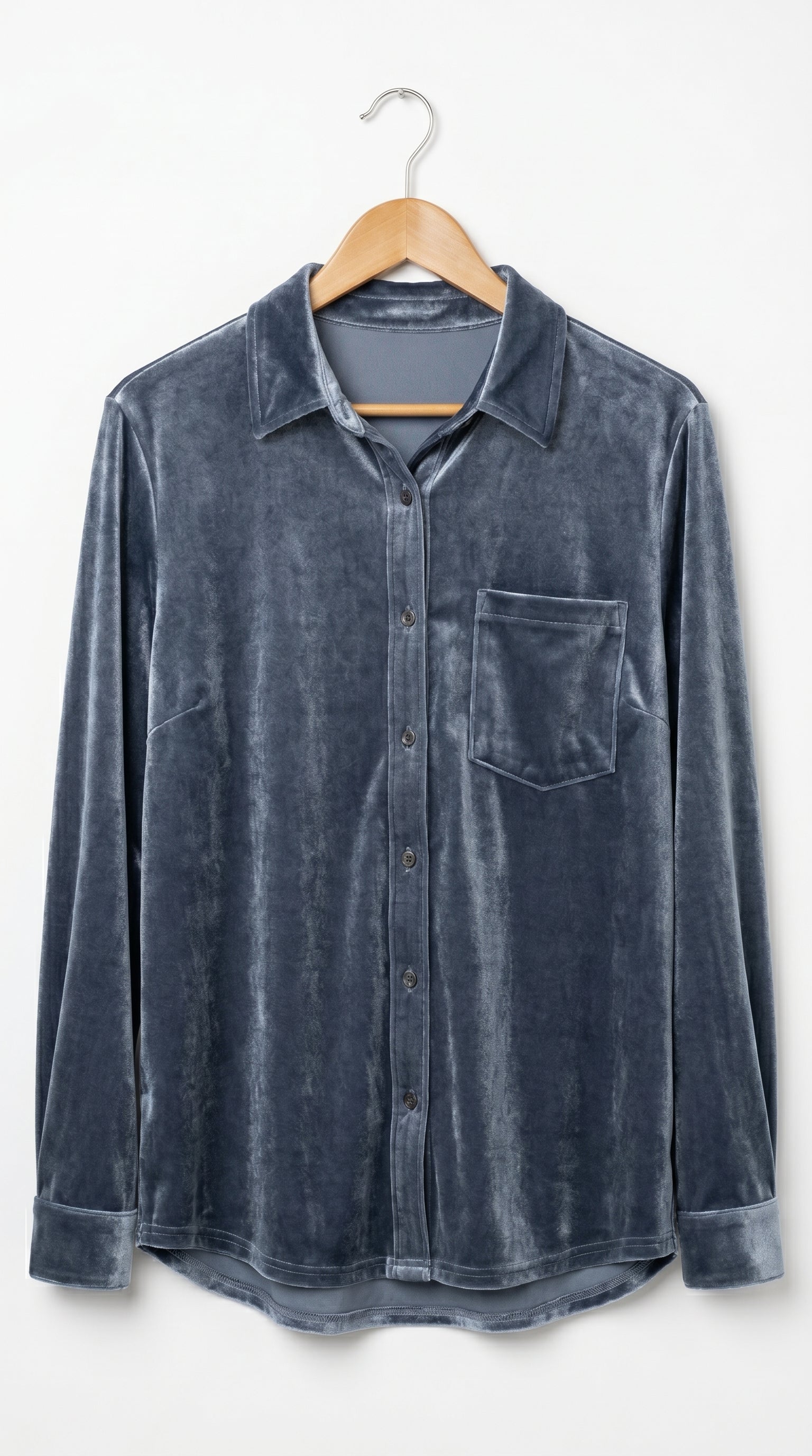 BLUSA VELVET GRIS