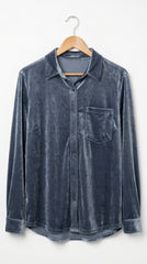 BLUSA VELVET GRIS