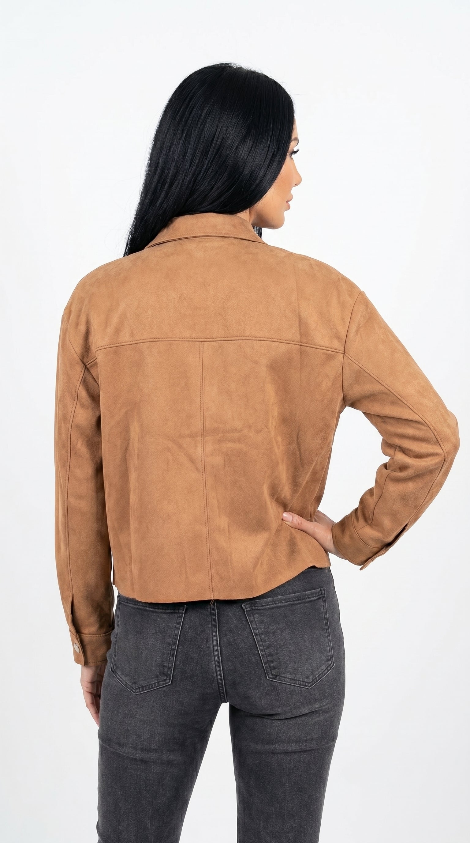 CHAQUETA GAMUZA CAMEL