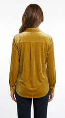 BLUSA VELVET MOSTAZA