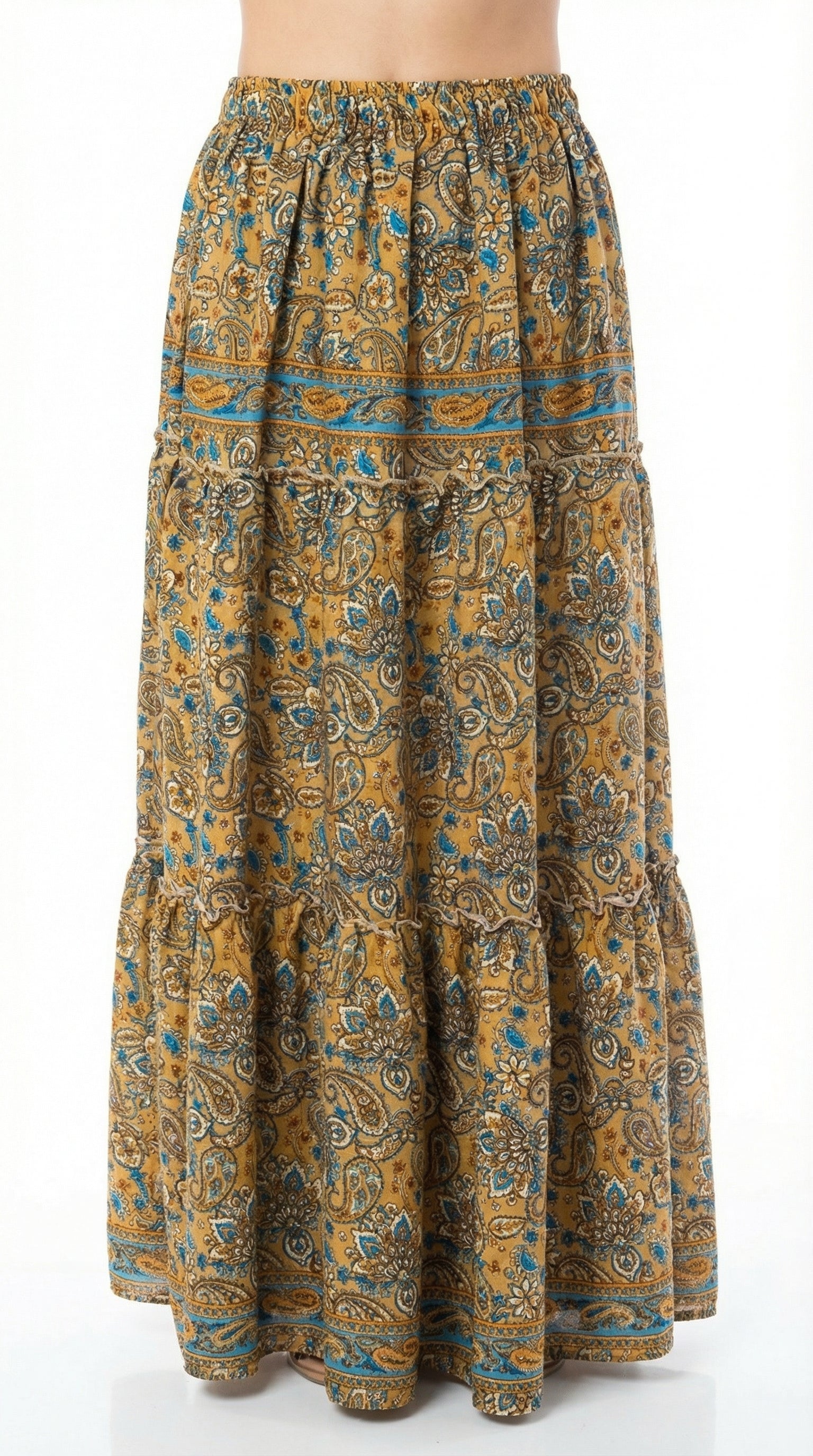 FALDA SEDA BEIGE