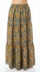 FALDA SEDA BEIGE