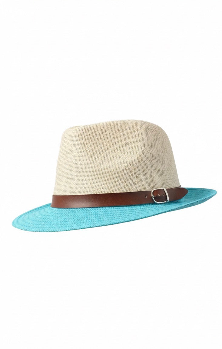 SOMBRERO FIBRA NATURAL BICOLOR