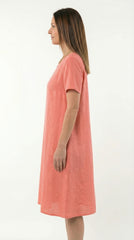 VESTIDO BASICO CORAL