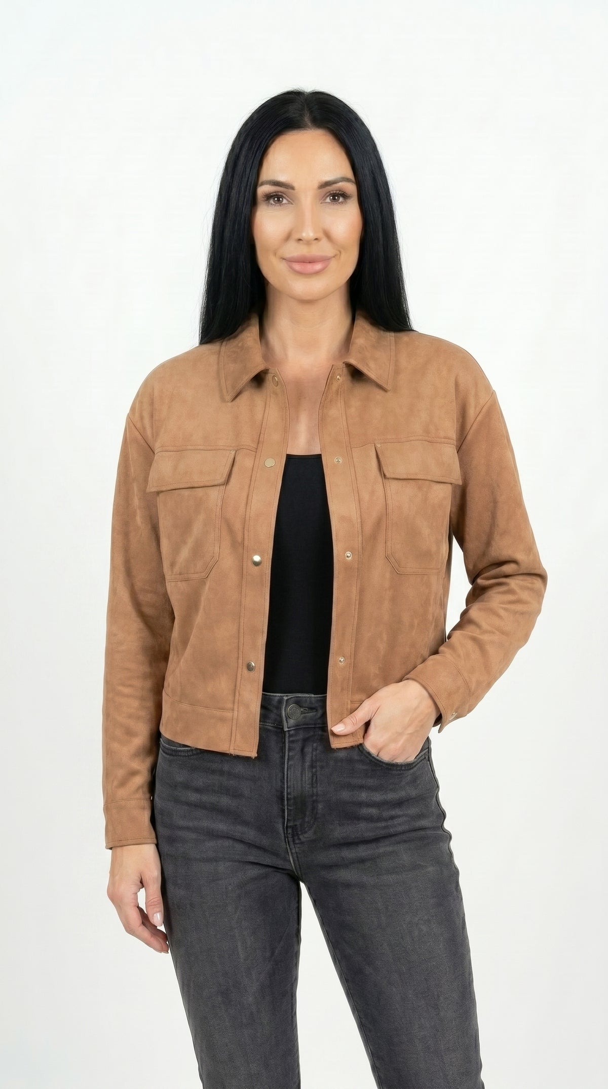 CHAQUETA GAMUZA CAMEL
