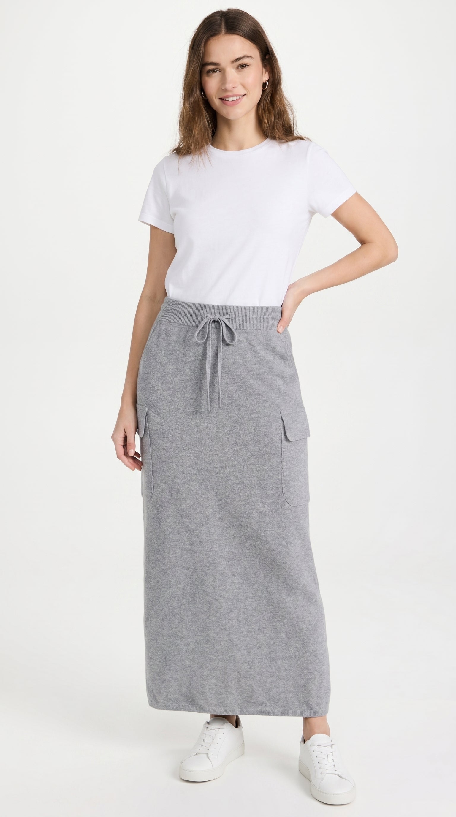 FALDA TEJIDA SPORT GRIS